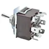 Interruptor de botão cinza marrom MTS-303 nove pinos três posições plugue direto solda interruptor basculante LIGADO-DESLIGADO-LIGADO