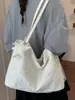 Bolso de Moda Estilo Coreano, Gran Capacidad, Bolso de Hombro Elegante, Nuevo Modelo 2026, Bolso Tote Sencillo, Bolso Tote con Bordado de Letras