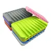 Estante de jabón creativo de silicona para baño, alfombrilla de silicona para jabón, caja de jabón, soporte para jabón, estante de almacenamiento de jabón con drenaje, alfombrilla