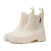 Botas de Lluvia de Moda para Mujer 2024 Nuevas Botas de Lluvia de Gama Alta Suela Gruesa Aumentada Resistentes al Desgaste Zapatos de Agua para Exteriores Universal para Todas las Estaciones Zapatos de Goma
