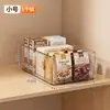 Caja de Almacenamiento para Gabinete Organizador de Artículos Varios Plástico Transparente Caja de Almacenamiento para Snacks de Escritorio Rectangular Acrílico Caja de Almacenamiento