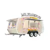 Bar de café móvel vendendo trailer de reboque de carro lanchonete café bebida gelada chá de leite venda móvel food truck