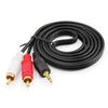 Línea de conversión de salida de audio izquierda y derecha doble revolución 3.5 hembra línea AV conector de auriculares amplificador de potencia caja decodificadora de TV