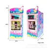 Máquina de Helados Automática Tipo Gabinete con Escaneo Inteligente de Código QR y Pago con Monedas/Billetes, Modelo Comercial para Venta de Múltiples Sabores de Helado