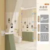 Envío Gratis Cortina de Ducha Plegable para Baño, Cortina Divisoria de Ducha Impermeable y Antimoho Sin Taladro, Cortina Colgante para Separación de Zonas Secas y Húmedas
