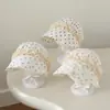 Sombrero de Princesa para Bebé con Correa de Encaje Sombrero de Bebé Otoño Nuevo Estilo Lindo Sombrero de Princesa de Encaje para Bebés Niñas