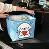 Caja de Almacenamiento Grande con Dibujo Lindo de Osito Blanco, Plegable, Impermeable, Cesta de Almacenamiento Universal para Uso en Casa y Coche