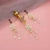 Pinzas eróticas para pezones de mujer, tapones anales, pinzas para pezones para estimulación mamaria, diseño floral de alta gama, borlas largas, entrega en una sola pieza