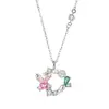 Collar Tichia Original Conejo Zanahoria para Mujer Verano Plata de Ley S925 Diseño Lindo de Nicho Cadena para Clavícula de Gama Alta