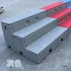 Podio de Coro de Plástico PE Modelo Nuevo para Escuela Escenario Plegable Móvil Aula de Música Escolar Escenario Móvil de Tres Niveles