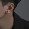 Brincos de Pedra de Areia Roxa Ônix Preto para Homens e Mulheres Brincos de Casal Único Ruffian Lindo Novo Tendência Masculino Simples Nicho Brincos de Alta Qualidade