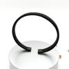 Pulsera Brazalete de Alambre de Acero Inoxidable en Forma de C de Venta Caliente Europea y Americana Tejida Acero Titanio Joyería Unisex Decoración Patrón Dragón y Fénix