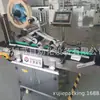 Máquina Automática de Sellado de Tapa y Etiquetado, Tapa para Lata de Leche en Polvo, Tapa de Blíster Línea Automática Completa de Etiquetado y Recolección de Tapas