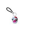 Llavero de cuerda trenzada creativo de la serie Hello Kitty de Amazon, colgante de coche creativo Dunhuang de cuero con dibujos animados