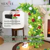 Árbol de Navidad Creativo Flexible Doblable Inclinado Color Caramelo PVC Base Metálica Fiesta de Oficina Decoración del Hogar