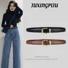 Cinturón de Piel Sintética para Mujer Estilo Nuevo, Cinturón Delgado de Alta Gama, Cinturón Decorativo Versátil para Jeans de Mujer, Estilo Estudiante Ins