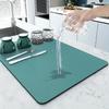 Pequenos talheres de mesa de jantar frescos Pratos Almofada de isolamento térmico Bar Bancada Controle de água Almofada absorvente Diatomáceas Lama Almofada de drenagem de cozinha