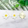 Venta Caliente Transfronteriza Aleación Esmalte Flor Colorida Girasol DIY Accesorios para Joyería Collar Pendientes Llavero Colgante