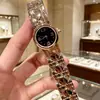 Novo Relógio Pequeno Dourado Vintage Usado Família D Mesmo Estilo D Malha de Diamante Estilo Coco Chanel Movimento a Quartzo Relógio Feminino Modelo do Relógio Atacado