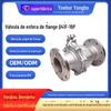 Válvula de esfera de flange de aço inoxidável 304 Q41F-16P Válvula de aço inoxidável Conexão de flange Válvula de flange reta 2 polegadas