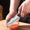 Cuchillo Mongol para Cortar Carne, Forjado en Acero de Alto Manganeso, para Cortar Carne, Filete, Fruta, Cuchillo para Cortar Carne y Barbacoa Puramente Hecho a Mano