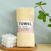 Toalha de Veludo Coral Atacado Pacote com Cinco Toalha Absorvente Listrada Espessa Criptografada Toalha de Rosto Listrada Cor Presente Bem-Estar