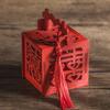 Caixa de doces de madeira para casamento, estilo chinês, caixa de doces criativa personalizada para casamento, presente de casamento, caixa de doces