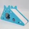 Casa de brinquedo com ninho e escorregador para hamster no atacado, casa colorida de PVC, ninho para dormir, brinquedo escorregador para hamster dourado, suprimentos para hamster
