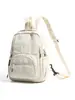 Bolsa de peito macia plissada, casual e simples, para casais, estilo coreano, esportes ao ar livre descontraídos, caminhada e mochila para viagens curtas