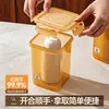 Caja de almacenamiento de vasos desechables BNBS, recipiente de almacenamiento antibacteriano para vasos de papel y pajitas, frasco hermético para cocina y sala de estar
