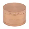 Popular Transfronterizo 63mm50mm40mm Cuatro Capas Plano Aleación de Zinc Molinillo de Humo Multicolor