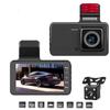 Grabadora de conducción para coche HD táctil IPS de 4 pulgadas transfronteriza 1080P doble lente gran angular DVR para coche