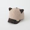 Gorra de Pato Estilo Retro Otoño e Invierno Estampado de Leopardo para Niños y Niñas Resistente al Viento y Cálida Felpa Engrosada Cálida Gorra de Béisbol
