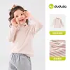 [Colección de Ropa Interior] Camiseta de Manga Larga para Bebé Dudu, Ropa Interior de Otoño para Niños, Top de Capa Base para Niñas, Ropa para Niños