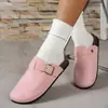 Sandalias Cerradas Tipo Birkenstock de Talla Grande para Mujer, Slip-Ons de Punta Redonda, Zapatos Perezosos, Sandalias, Tallas 36-43