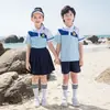 Uniforme Escolar para Alunos do Ensino Fundamental I e II Conjunto Primavera e Outono Uniforme da Turma do Primeiro Ano Infantil Conjunto de Três Peças Uniforme de Jardim de Infância Outono e Inverno Verão