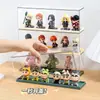 Vitrina transparente para figuras, muñecas de anime y coleccionables; caja de exhibición de regalo; vitrina de almacenamiento y exhibición para cajas sorpresa de juguetes; soporte de exhibición