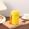 Taza Termo Octagonal de Acero Inoxidable 316 Transfronteriza, Taza para Cola y Café, Vaso Portátil para Estudiantes al Aire Libre con Cuerda para Llevar