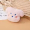 Boneca Urso de Veludo Baole Tricotado de Algodão Desenho Animado Broche de Pelúcia DIY Chaveiro Pingente Material para Faixa de Cabelo