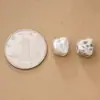 Cuentas sueltas irregulares geométricas tridimensionales vintage de plata pura 999, piezas de plata, cuentas de plata, pulsera de manualidades DIY, accesorios de joyería de plata
