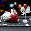 Adornos decorativos para el interior del coche con la consola central de Lucky Cat, de alta gama, con personalidad creativa y un hermoso estilo de diosa.