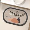 Tapete de chão de lama de diatomáceas de desenho animado atacado tapete de chão de banheiro absorvente resistente a manchas tapete de porta de vaso sanitário tapete de pé antiderrapante tapete de pé