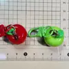 Juguete de Comida Tridimensional Llavero de Manzana Manzana Verde Manzana Roja Fruta Fresca Versátil Comida Artificial Simple Adornos Colgantes