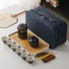 Juego de Té de Viaje, Taza Rápida, Taza de Té de Lujo Ligero para Exteriores, Juego Pequeño, Regalo de Negocios, Regalo Souvenir