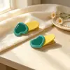 Novo Clipe de Cabelo de Gel Colorido de Coração de Menina Bonita Moda Versátil Fresco Doce Clipe Lateral Clipe para Mechas Soltas