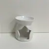 Venda Direta da Fábrica Estrela de Cinco Pontas Forma Criativa Buraco Cortado Suporte de Velas Cerâmico Lâmpada de Velas Pode Segurar Suporte de Velas de Chá Artesanato