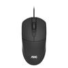 Mouse USB con cable AOC MS121 para oficina en casa, negocios, portátil, computadora de escritorio, venta al por mayor