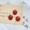 Vidrio Checo Retro Doméstico Tulipán Oso Hojas Hoja Hecha a Mano Oro Material para Pulsera Accesorios