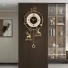 Relojes de Lujo 2026 Nuevo Modelo Reloj de Pared Estilo Vintage para Restaurante con Ciervo de la Suerte para Sala de Estar Uso en Casa Reloj de Pared Colgante Dropshipping