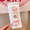 Accesorios para el cabello de niños coreanos Pinzas para el cabello con lazo de flor de dibujos animados Pinzas para el cabello lindas para bebés Paquete de 5 Juego completo Pinzas para el cabello seguras
